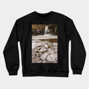 Sgwd Gwladys in Winter Crewneck Sweatshirt